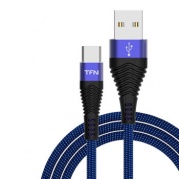 Micro USB 1м., черно-синий Forza CFZMICUSB1MBL* Дата-кабель USB TFN